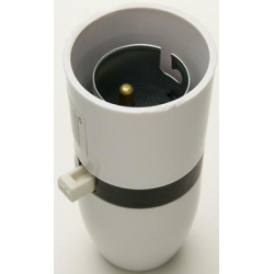 PVC Bulbholder BC 13mm Pushbar