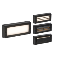 Knightsbridge ML Black IP65 5W LED CCT Surface mounted brick light BL5BK
