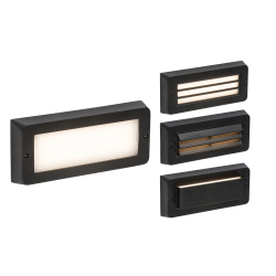 Knightsbridge ML Black IP65 5W LED CCT Surface mounted brick light BL5BK