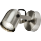 Knightsbridge CSPT1BC Brushed Chrome 50W Max GU10 LED Adjustable Single Spotlight