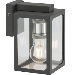 ML Knightsbridge Wall Lantern LANTBK Black IP23 40W Max LED E27 (ES) 