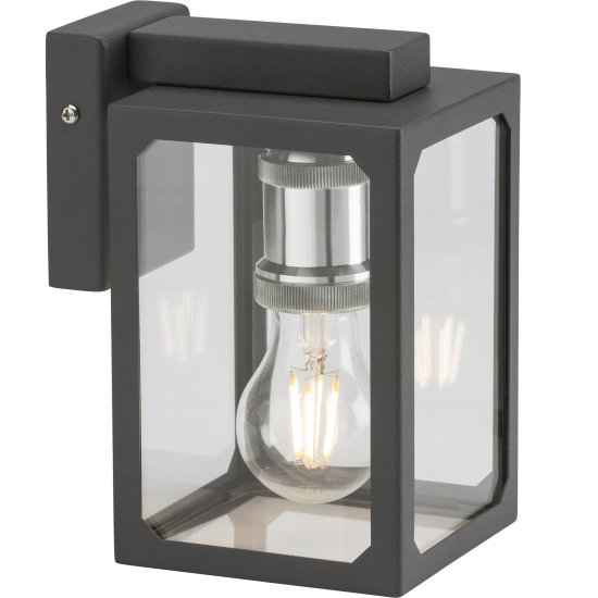 ML Knightsbridge Wall Lantern LANTBK Black IP23 40W Max LED E27 (ES) 