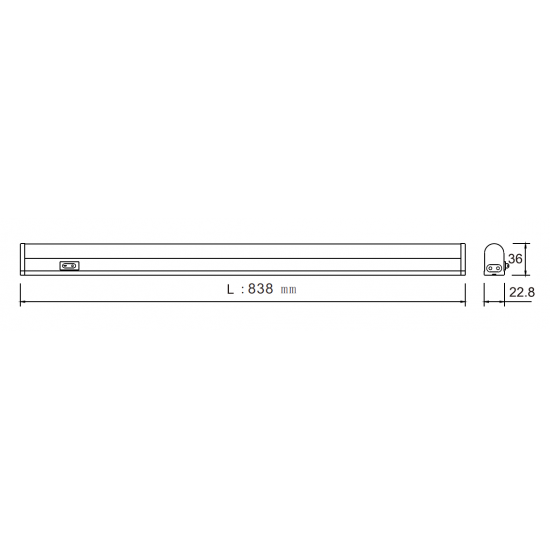 Knightsbridge UCLED13 230V 13W LED Under Cupboard cabinet
