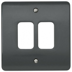 MK K3632GRA Frontplate 2 Module grey