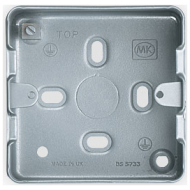 MK K8891ALM  1 Gang Metal Box Surface