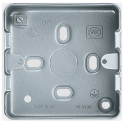 MK K8891ALM  1 Gang Metal Box Surface