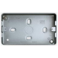 MK K8892ALM 2 Gang Metal Box Surface