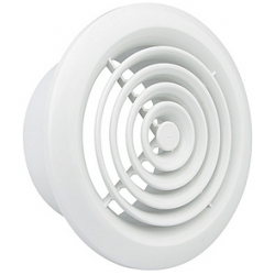 Manrose 2100W 100mm Internal Circular Grille White