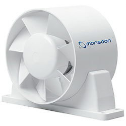 National Ventilation B1DTTK-WH 100mm Shower Fan Kit with Timer in-line Extract Fan