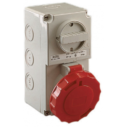 Switched Interlocked socket 32a 415V 3p+E