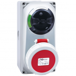 Niglon 16158 Socket 3P+E IP66 16A 415V