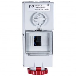 Niglon 16759 Socket 3P+E+N IP44 16A 415V