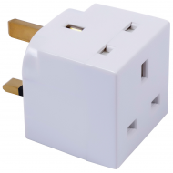 Niglon AD213 13 Amp Plug Adaptor 2 Way unfused 