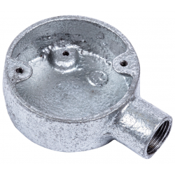 Metal Conduit End Box 20mm Galv