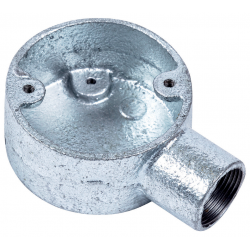 Metal Conduit End Box 25mm Galv