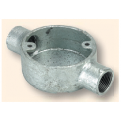 Metal Conduit Through Box 25mm Galv