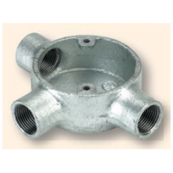 Metal Conduit Tee Box 25mm Galv