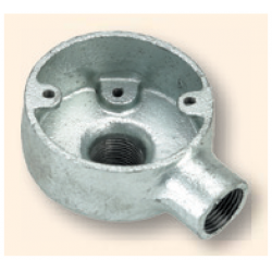 Metal Conduit End Box back Entry 20mm Galv