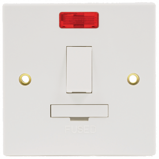 Niglon FS13DPN 13 Amp Switched Fused Spur with Neon Double Pole