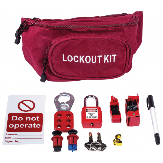 Contractors lock out kit c/w case