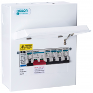 8 Module 4 Way Metal Consumer Unit with Surge Protection
