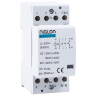 Niglon 4 pole 25a DP Contactor 2mod