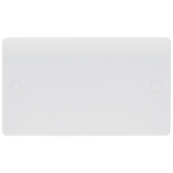 Niglon NBP2 Twin Blank Plate White