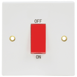 Niglon SP45DP 45 Amp Double Pole Single Plate Switch
