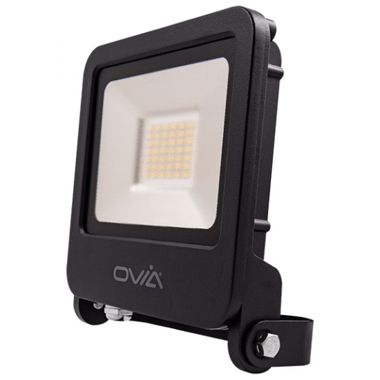 Ovia Lighting OV10130BKCW 30W LED Black Floodlight Cool White