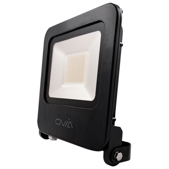 Ovia Lighting OV10150BKCW 50W LED Black Floodlight Cool White