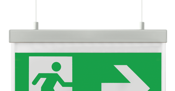 Ovia Lighting OVEM4211L/R LED Exit sign suspended arrow left/right 2w