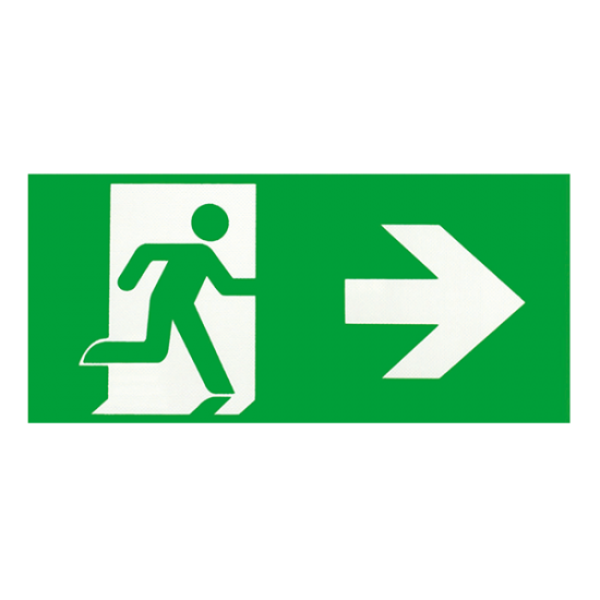 Ovia Lighting OVEMSP006R BOX EXIT SIGN LEGEND RIGHT
