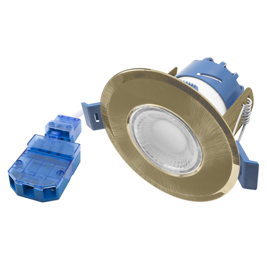 Ovia Inceptor Milli Antique Brass Dimmable LED Downlight CCT 4W to 6.4W OXM AB