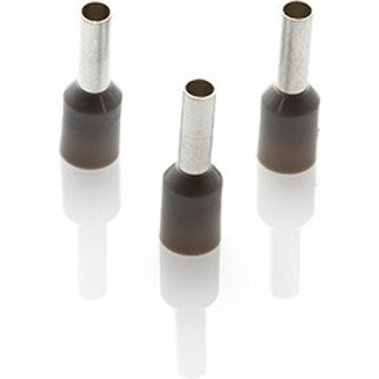 CORD END FERRULE (FRENCH) 2.5mm GREY 100