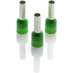 CORD END FERRULE (FRENCH) 6mm GREEN 100
