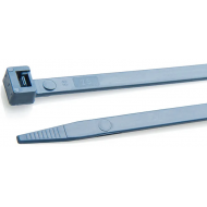 Metal Detectable Cable Ties 100mm x 2.5mm Blue Pack of 100