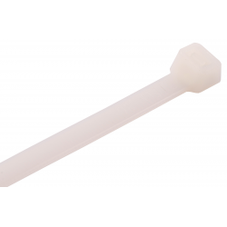 300mmx4.8mm Cable Tie White 100pk