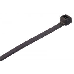 370mmx4.8mm Cable Tie Black 100pk