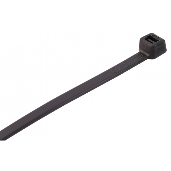 370mmx4.8mm Cable Tie Black 100pk