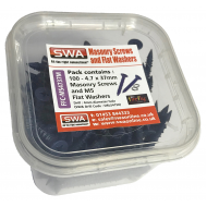 SWA FFC-MS4737M Self Tapping Masonry Screw 4.7mm x 37mm & Washers