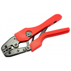 Ratchet crimp tool for insulated terminals