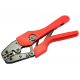 Ratchet crimp tool for insulated terminals