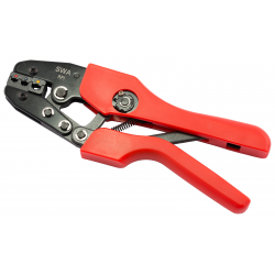 Ratchet crimp tool for insulated terminals