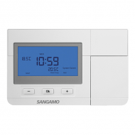 Sangamo Choice Plus Room Thermostat Digital White 7 Day Prog Frost CHPRSTATDP