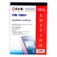 TIS1901 18th Edition Electrical Installation Certificate Book