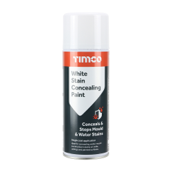 Timco 237001 White Stain Concealing Paint 400ml