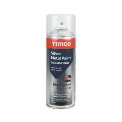 Timco 237008 Silver Metal Paint Smooth 380ml