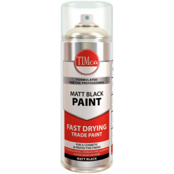Timco 237128 Finishing Paint Matt Black 380ml