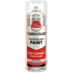 Timco 237190 Finishing Paint Gloss Black 380ml