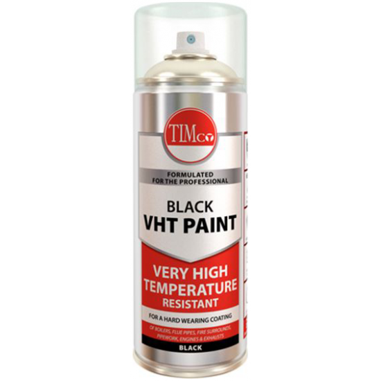 Timco 237896 VHT Paint Black 380ml